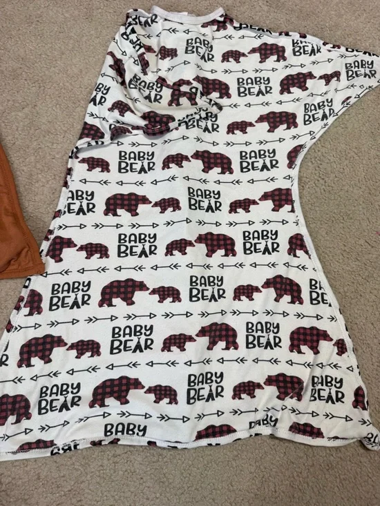 2 Zippadee zip baby sleep sacks medium 6-12 months boy gender neutral bears - Picture 9 of 10